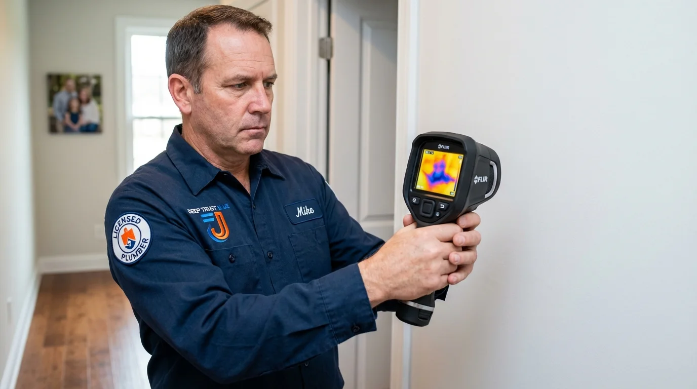 Thermal imaging leak detection by Johns Plumbing LLC in Carey